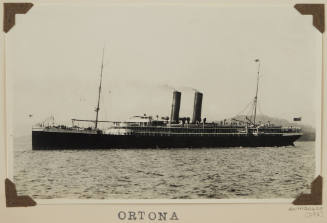 Photograph of  ORTONA depicting port side of passenger ship