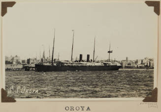 Photograph of  OROYA depicting port side of passenger ship