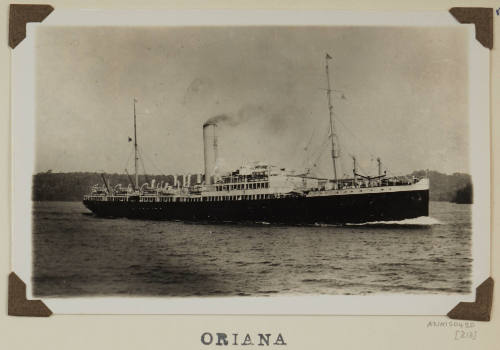 Photograph of  ORIANA depicting starboard side of passenger ship