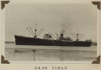 Photograph of  CAPE CLEAR depicting port side of cargo ship