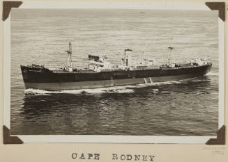 Photograph of  CAPE RODNEY depicting port side of cargo ship