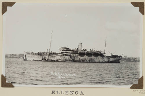 Photograph of  ELLENGA depicting port side of cargo/passenger ship