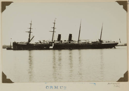 Photograph of  ORMUZ depicting port side of passenger ship ship