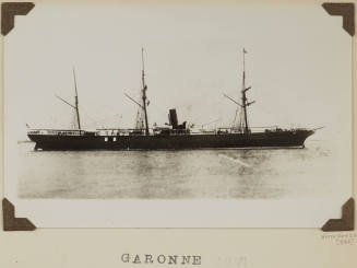 Starboard side of passenger cargo ship SS GARONNE