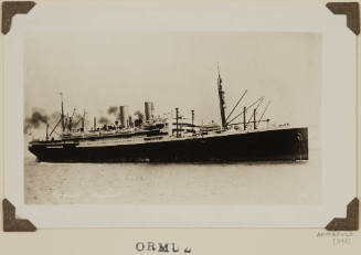 Photograph of  ORMUZ depicting starboard side of passenger ship