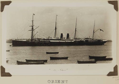 Photograph of  ORIENT depicting port side of passenger ship