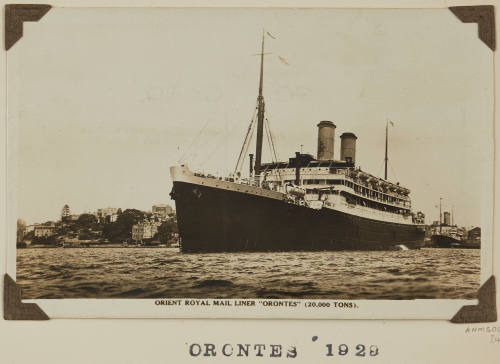 Photograph of the Orient Line passenger liner ORONTES
