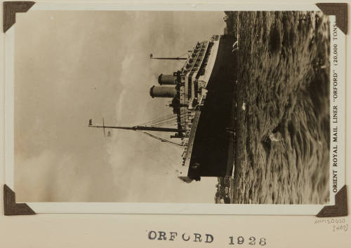 Photograph of  ORFORD depicting bow and part port side of passenger ship