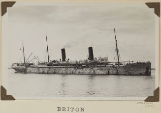 Photograph of  BRITON depicting starboard side of passenger ship