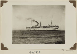 Photograph of  GAIKA depicting stern and port side of passenger ship