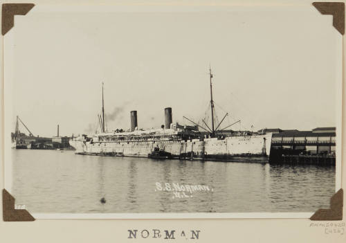 Photograph of  NORMAN depicting bow and starboard side of passenger ship