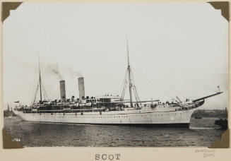 Photograph of  SCOT depicting bow and starboard side of passenger ship