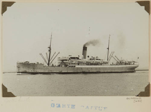 Photograph of  GARTH CASTLE depicting port side of passenger ship