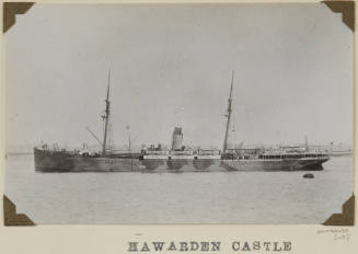 Photograph of  HAWARDEN CASTLE depicting port side of passenger ship