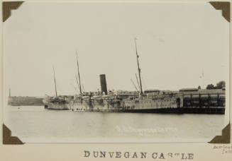 Photograph of  DUNVEGAN CASTLE depicting starboard side of cargo/passenger ship