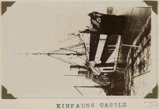 Photograph of  KINFAUNS CASTLE depicting bow and part starboard side of passenger ship