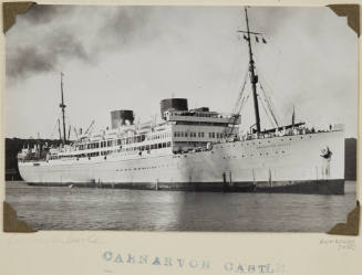 Photograph of  CARNARVON CASTLE II depicting bow and starboard side of passenger ship