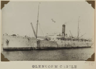 Photograph of  GLENGORM CASTLE depicting bow and port side of cargo/passenger ship