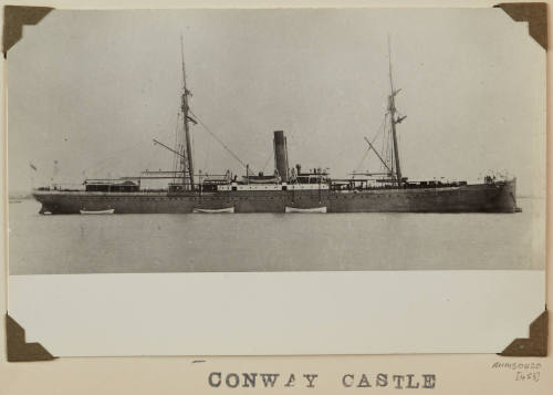 Photograph of  CONWAY CASTLE depicting starboard side of cargo ship