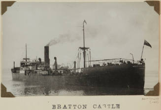 Photograph of  BRATTON CASTLE depicting stern and port side of cargo ship