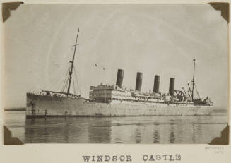 Photograph of  WINDSOR CASTLE depicting port side of passenger ship