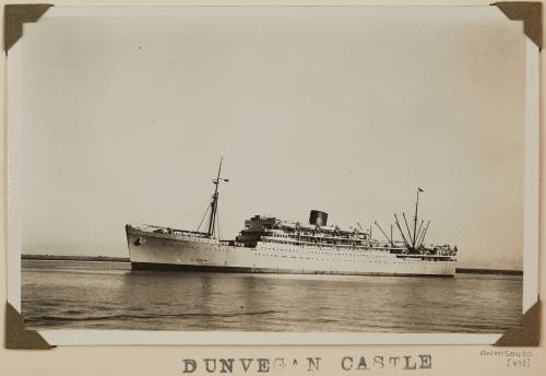 Photograph of  DUNVEGAN CASTLE depicting port side of passenger ship