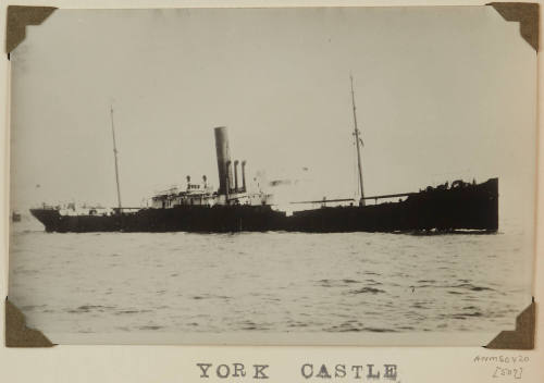 Photograph of  YORK CASTLE depicting starboard side of cargo ship