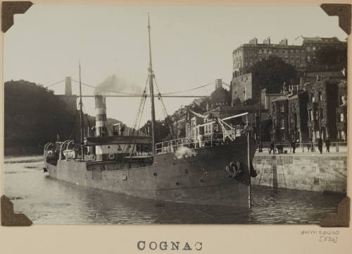 Photograph of  COGNAC depicting bow and starboard side of cargo ship