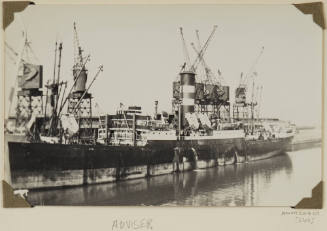 Photograph of  ADVISER depicting port side of cargo ship