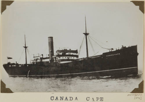 Canada CAPE depicting starboard side of cargo ship