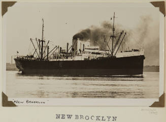 Photograph of  NEW BROOKLYN depicting starboard side of cargo ship