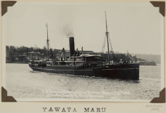 SS YAWATA MARU leaving Sydney, 24 March 1909 with Sir Harry & Miss Rawson