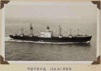 Photograph  GOPHER MARINER depicting starboard side view of cargo ship under way at sea