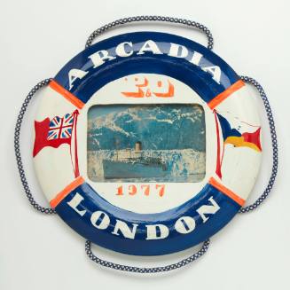 ARCADIA  P&O 1977 London miniature lifebuoy