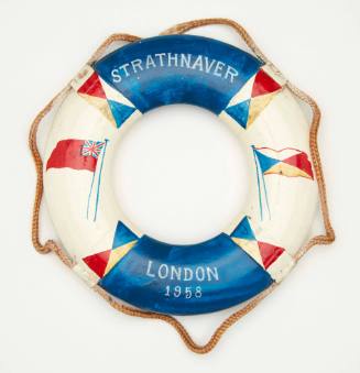 SS STRATHNAVER souvenir miniature lifebuoy