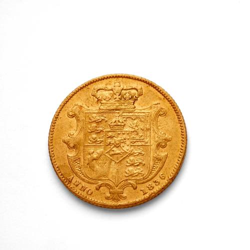 King William IV sovereign, 1836