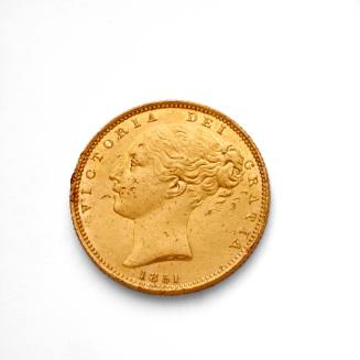 Queen Victoria sovereign, 1851