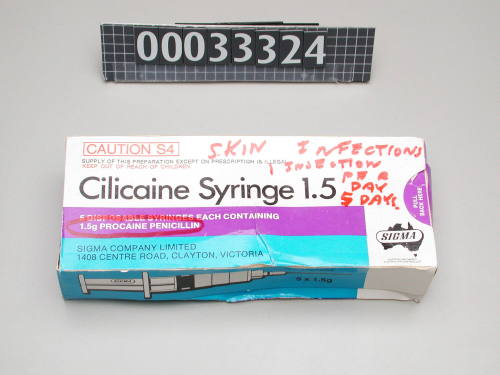 Cilicaine syringes from BLACKMORES FIRST LADY