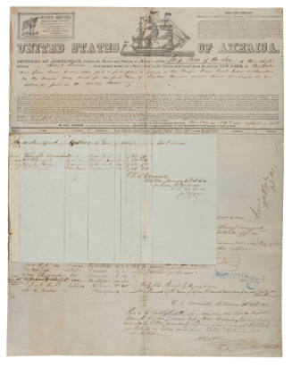 United States of America articles of agreement executed for GEM OF THE SEA