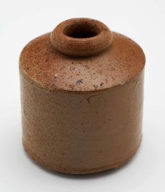 Ceramic ink bottle recovered from the wreck of the DUNBAR