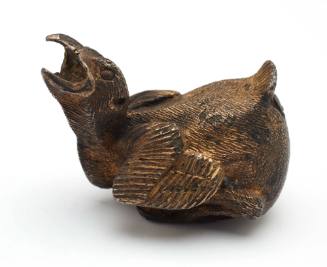 Chick ornament recovered from the wreck of the DUNBAR