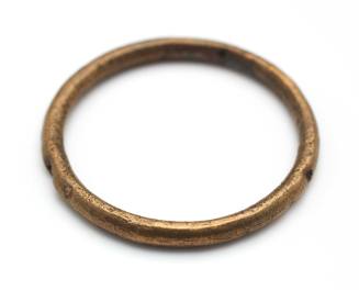 Hollow metal ring recovered from the wreck of the DUNBAR