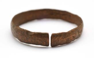 Circular band of metal recovered from the wreck of the DUNBAR