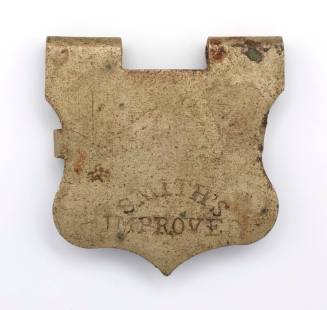 Book clasp recovered from the wreck of the DUNBAR engraved 'Smith's Improved'