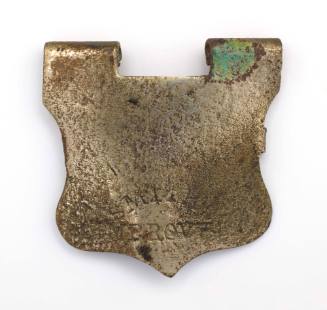 Book clasp recovered from the wreck of the DUNBAR engraved 'Smith's Improved'