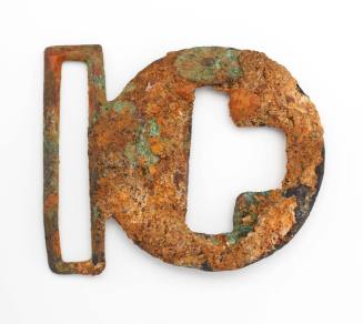 Buckle recovered from the wreck of the DUNBAR