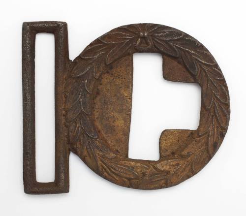 Buckle recovered from the wreck of the DUNBAR