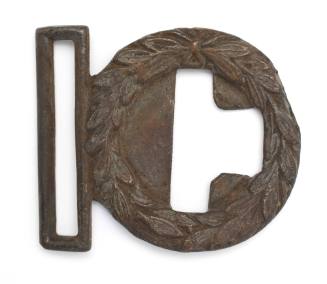 Buckle recovered from the wreck of the DUNBAR