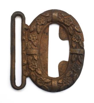 Buckle recovered from the wreck of the DUNBAR