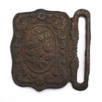 Buckle recovered from the wreck of the DUNBAR